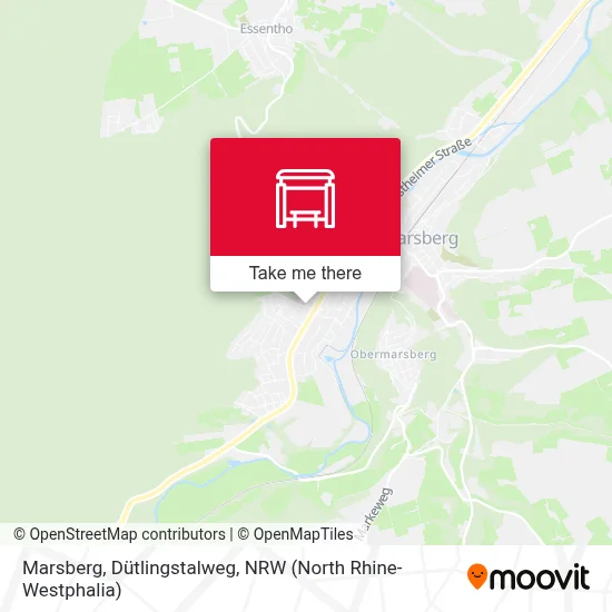 Marsberg, Dütlingstalweg map