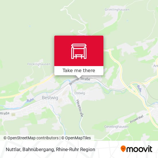 Nuttlar, Bahnübergang map