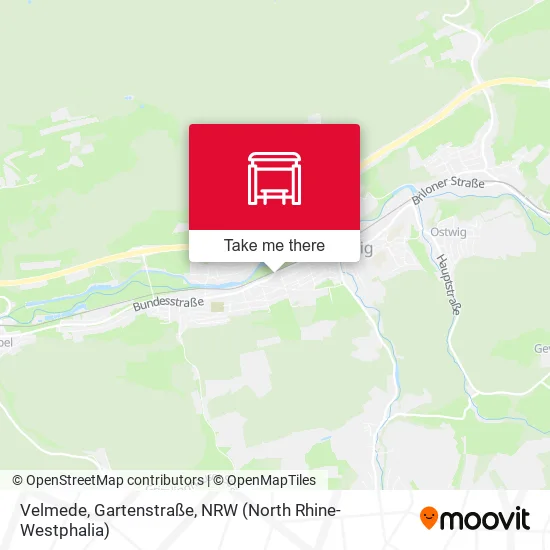 Карта Velmede, Gartenstraße