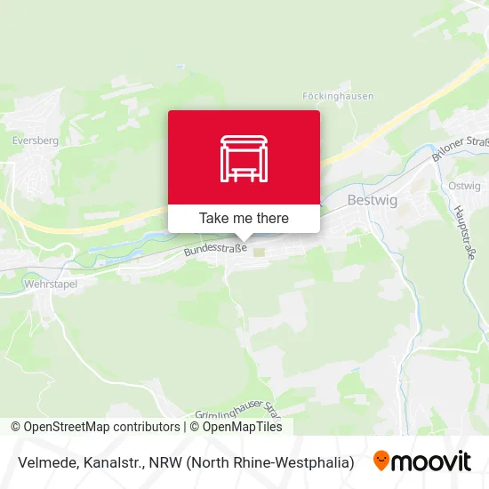 Velmede, Kanalstr. map