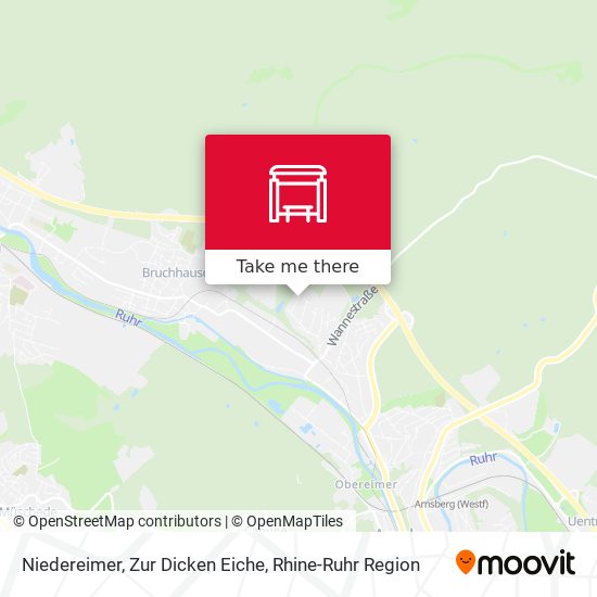 Niedereimer, Zur Dicken Eiche map