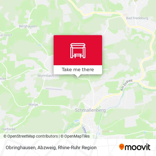 Карта Obringhausen, Abzweig