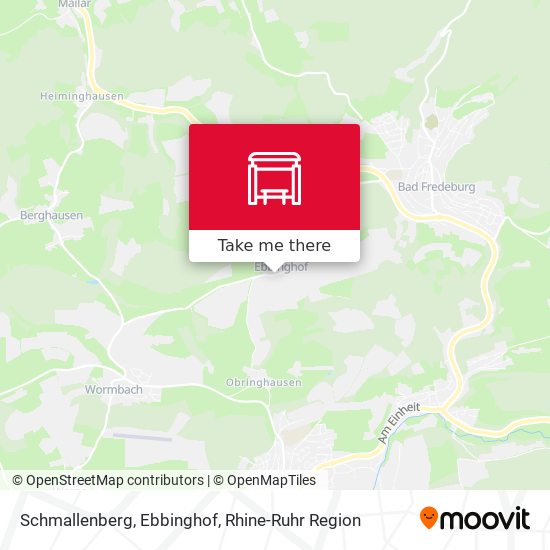 Schmallenberg, Ebbinghof map