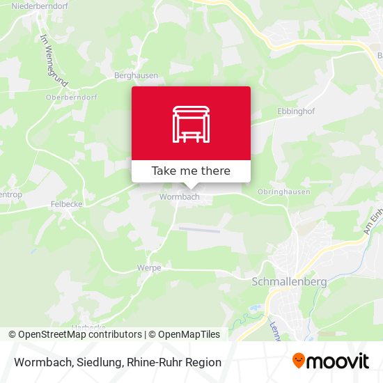 Карта Wormbach, Siedlung