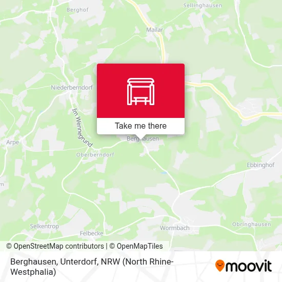 Berghausen, Unterdorf map