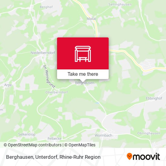 Berghausen, Unterdorf map