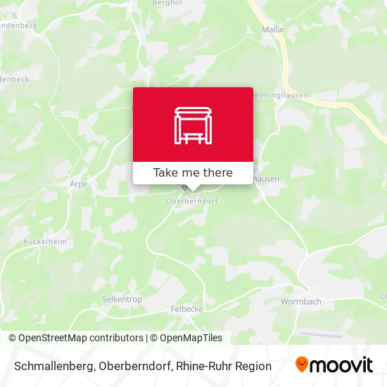 Карта Schmallenberg, Oberberndorf