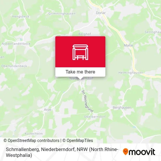 Schmallenberg, Niederberndorf map
