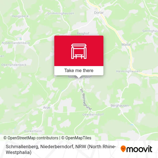 Schmallenberg, Niederberndorf map