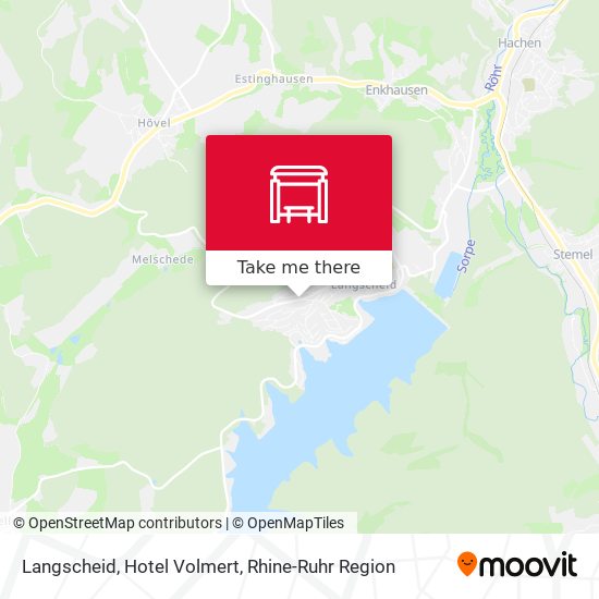 Langscheid, Hotel Volmert map