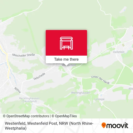 Westenfeld, Westenfeld Post map