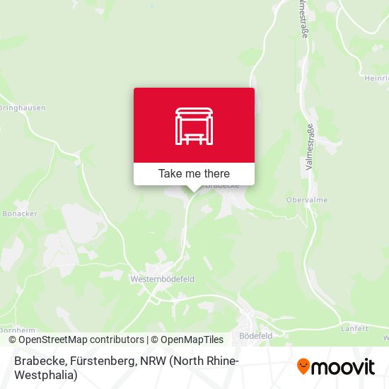 Brabecke, Fürstenberg map