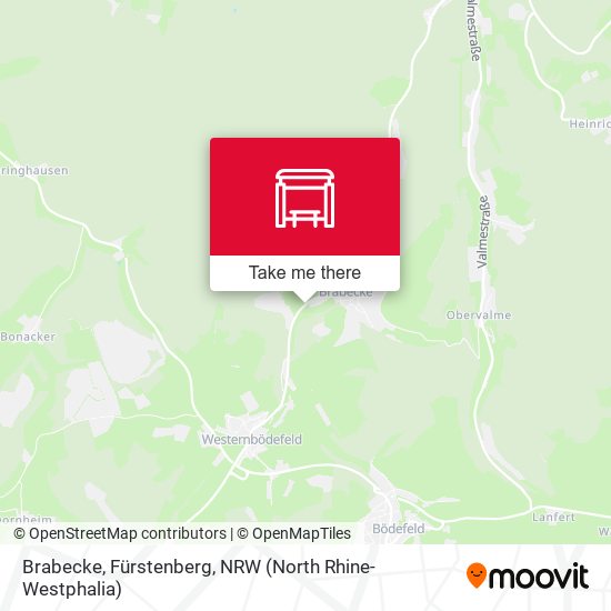 Brabecke, Fürstenberg map