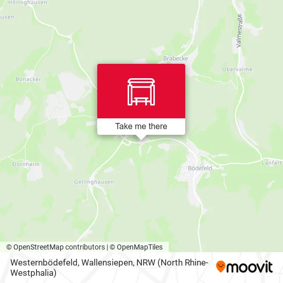 Карта Westernbödefeld, Wallensiepen