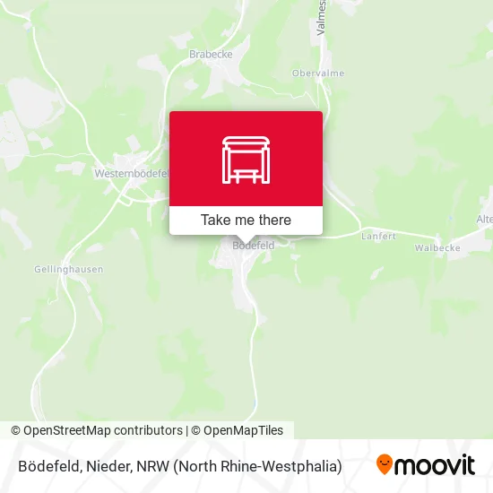 Карта Bödefeld, Nieder