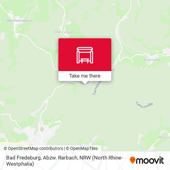 Bad Fredeburg, Abzw. Rarbach map