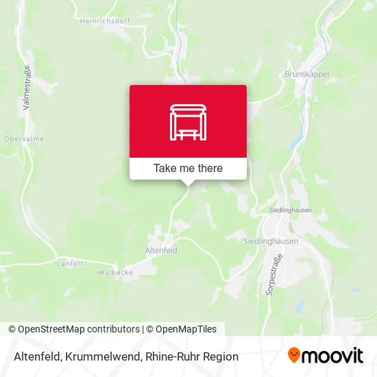 Карта Altenfeld, Krummelwend