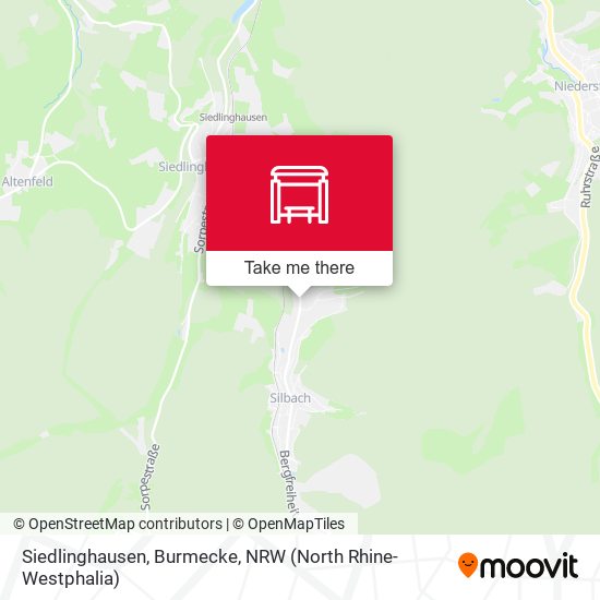 Siedlinghausen, Burmecke map