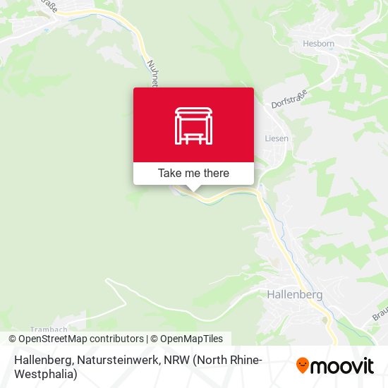 Hallenberg, Natursteinwerk map