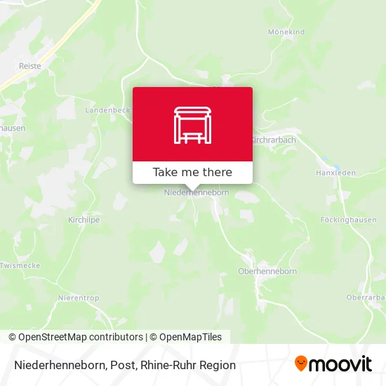 Карта Niederhenneborn, Post
