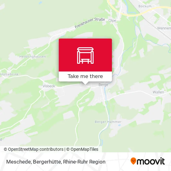 Карта Meschede, Bergerhütte
