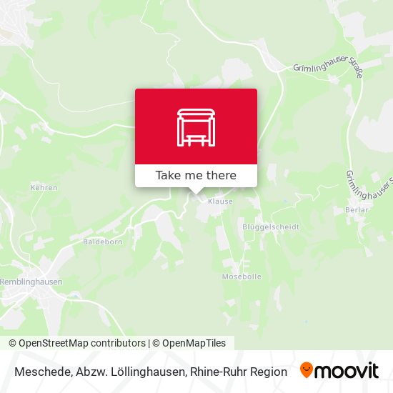 Meschede, Abzw. Löllinghausen map