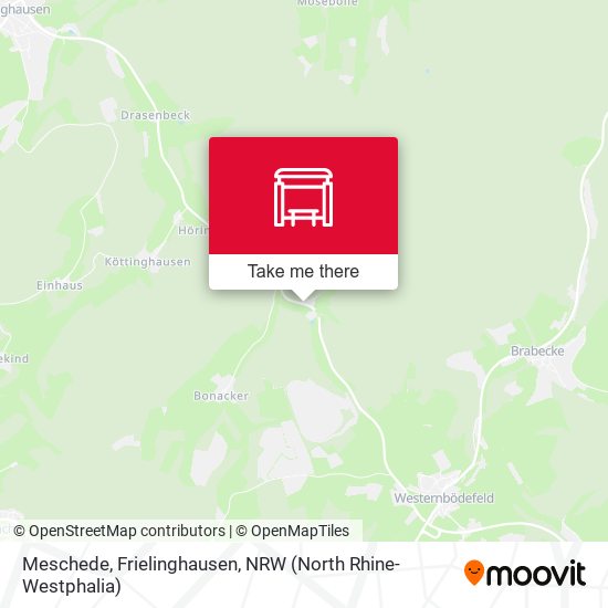 Meschede, Frielinghausen map