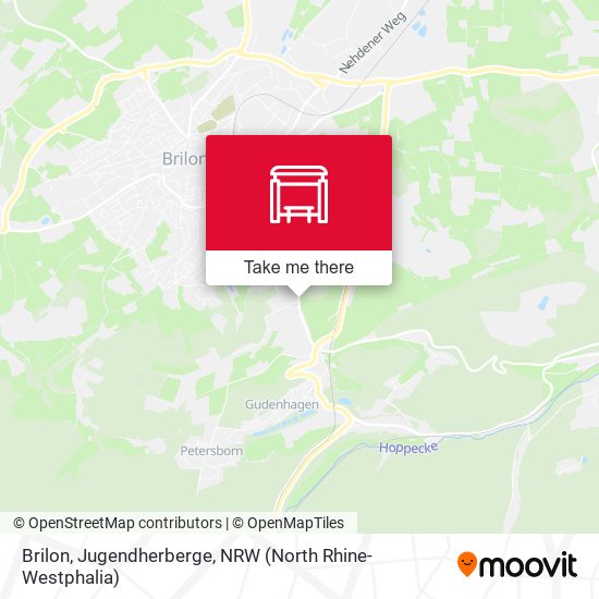 Brilon, Jugendherberge map