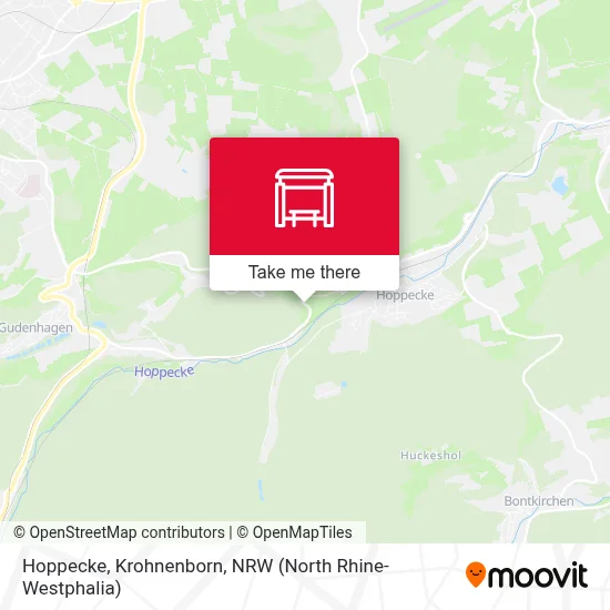 Hoppecke, Krohnenborn map