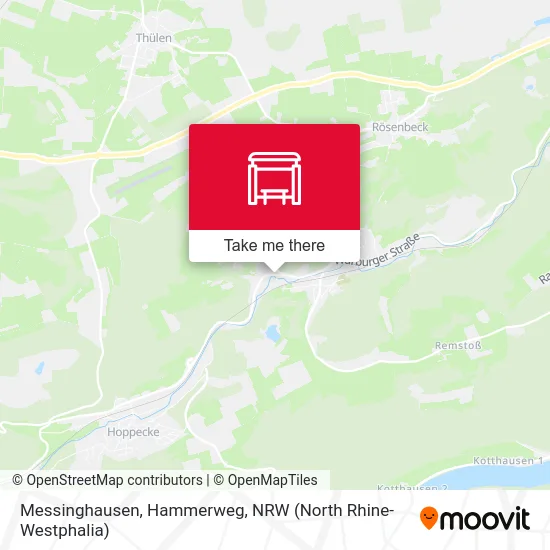 Messinghausen, Hammerweg map