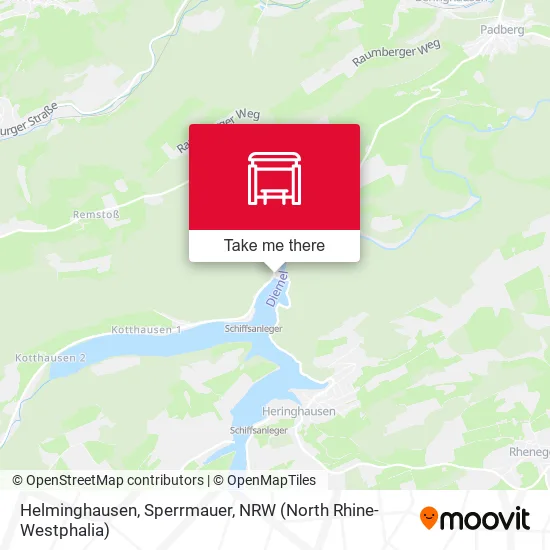 Карта Helminghausen, Sperrmauer