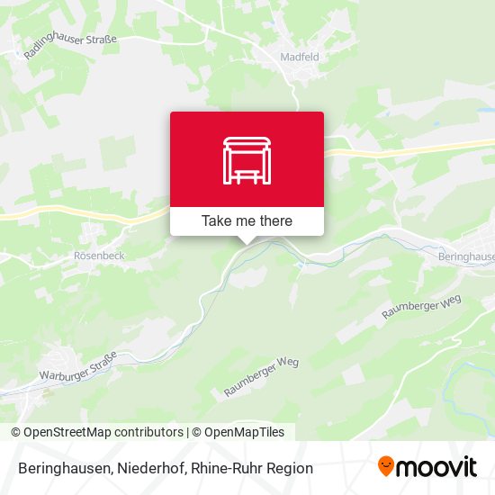 Beringhausen, Niederhof map