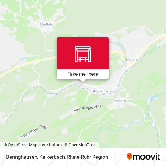 Beringhausen, Kelkerbach map