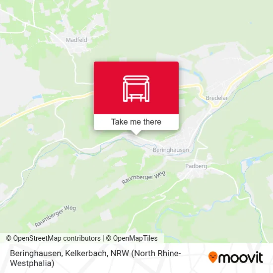 Beringhausen, Kelkerbach map