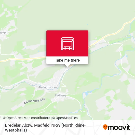 Карта Bredelar, Abzw. Madfeld