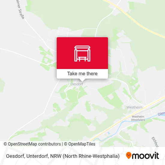 Oesdorf, Unterdorf map