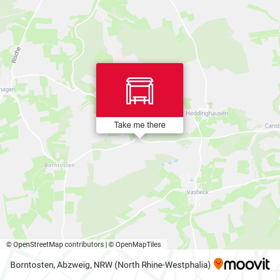Borntosten, Abzweig map