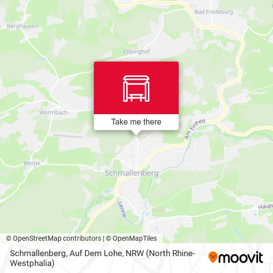 Карта Schmallenberg, Auf Dem Lohe