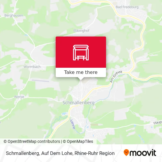 Карта Schmallenberg, Auf Dem Lohe