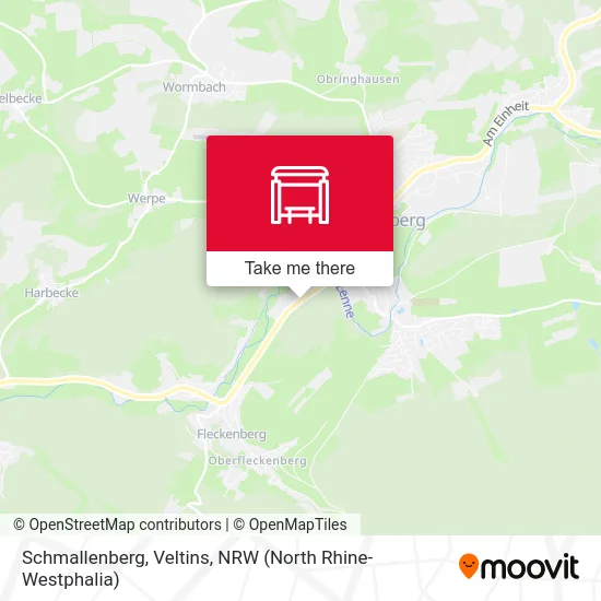 Schmallenberg, Veltins map