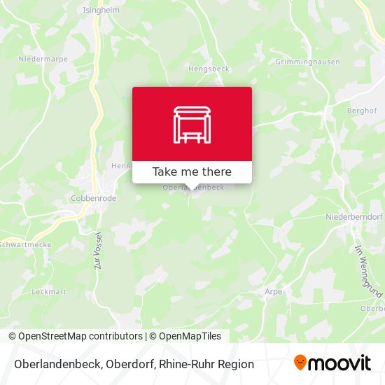 Oberlandenbeck, Oberdorf map