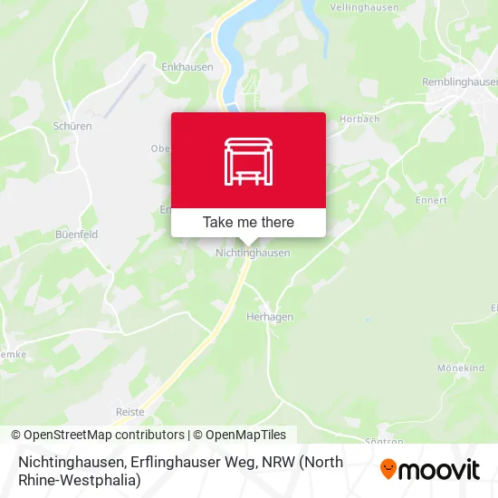 Карта Nichtinghausen, Erflinghauser Weg