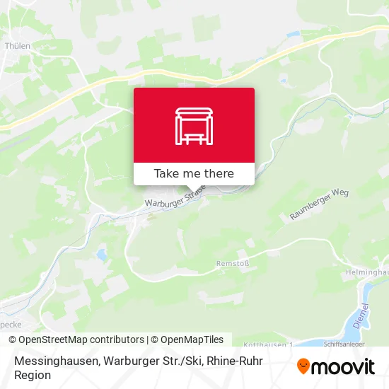 Карта Messinghausen, Warburger Str. / Ski