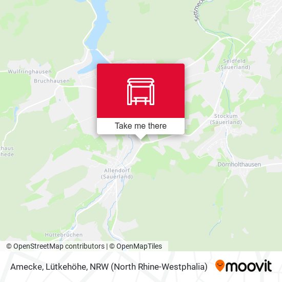 Amecke, Lütkehöhe map