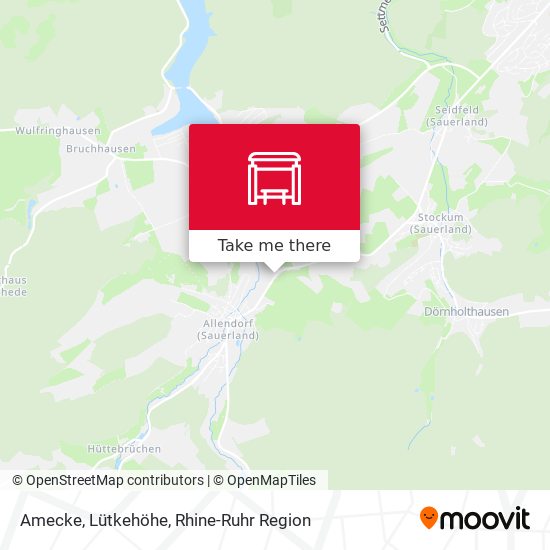 Amecke, Lütkehöhe map