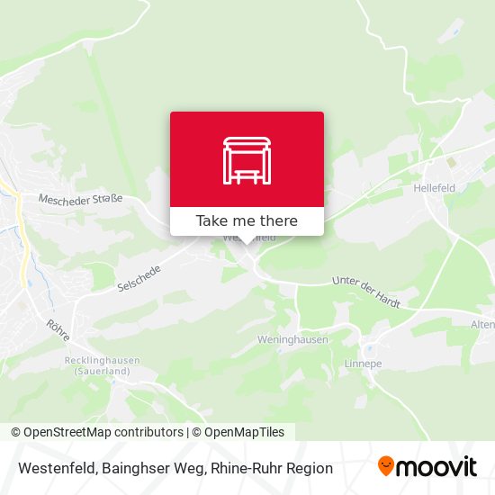 Westenfeld, Bainghser Weg map
