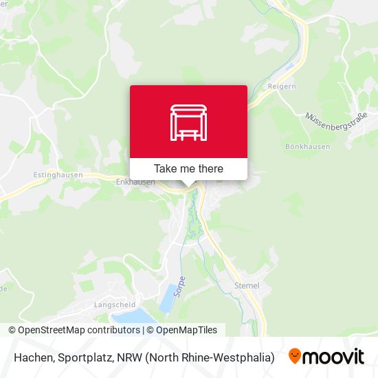 Hachen, Sportplatz map