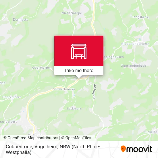 Cobbenrode, Vogelheim map