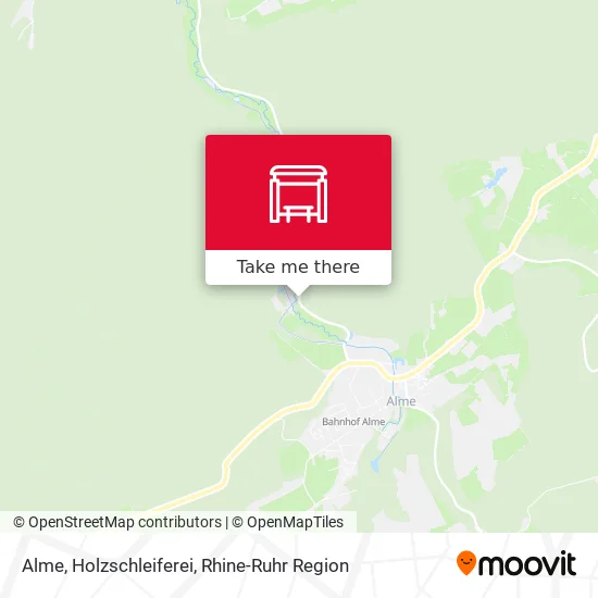 Карта Alme, Holzschleiferei