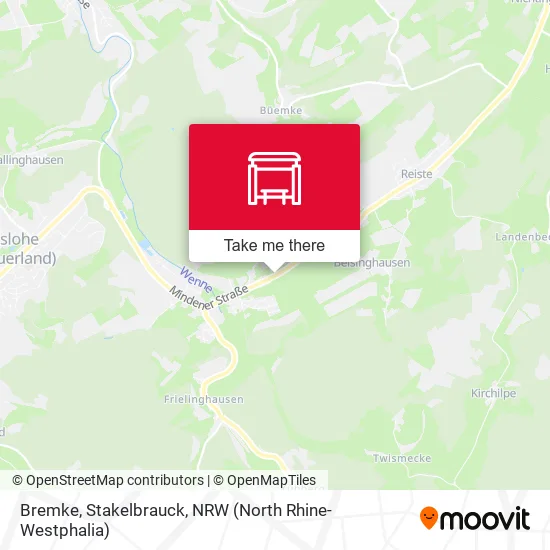 Карта Bremke, Stakelbrauck